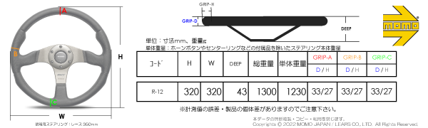RACE 320mm（R-12)
