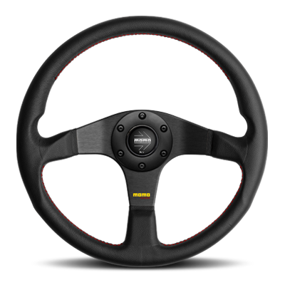 【美品】momo ステアリング ハンドル チューナー ブラック T-14 モモ TUNER ブラック 350mm (T-14)