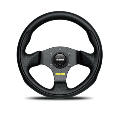 momo ステアリング 黒 レザー φ28 280mm TEAM 小径 モモステ TEAM 280mm(T-1001)