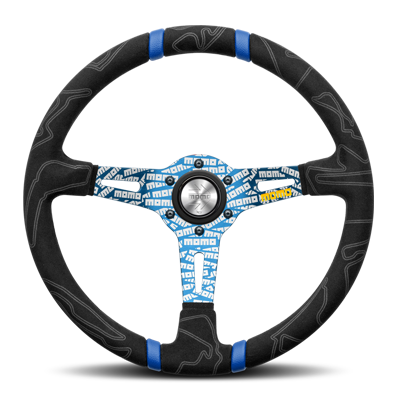 青黒 momoステ 3スポーク 34φ ULTRA BLUE(U-03)