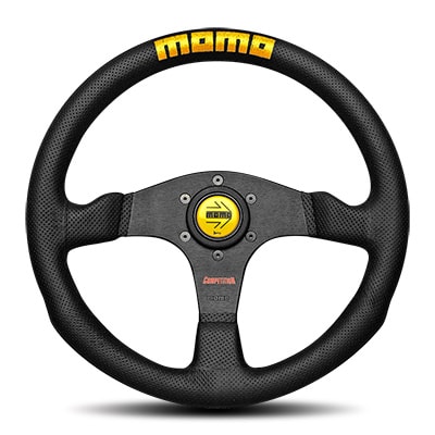 14インチ ウッドステアリング ハンドル メッキスポーク 35cm