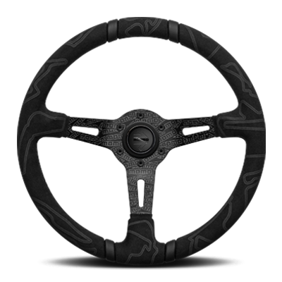 MOMO ステアリング モモ　ウルトラブラックULTRA BLACK 送料無料 ウルトラ ブラックエディション （U-04)