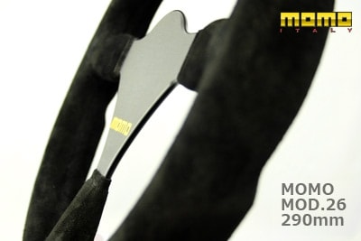 【価格変更】momo mod26 競技用ステアリング モモ 競技用ステアリング モデル.26 スエード MOD.26 280mm MOD26-28